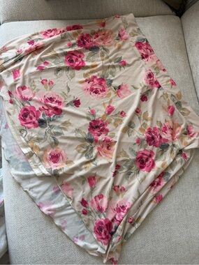 torrid Cream Floral Rose Print Skirt